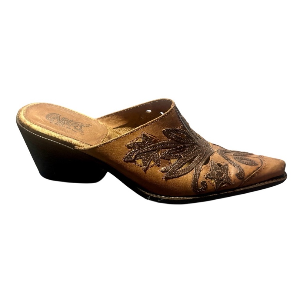 CARLOS BY CARLOS SANTANA Rodeo Embroidered Mules